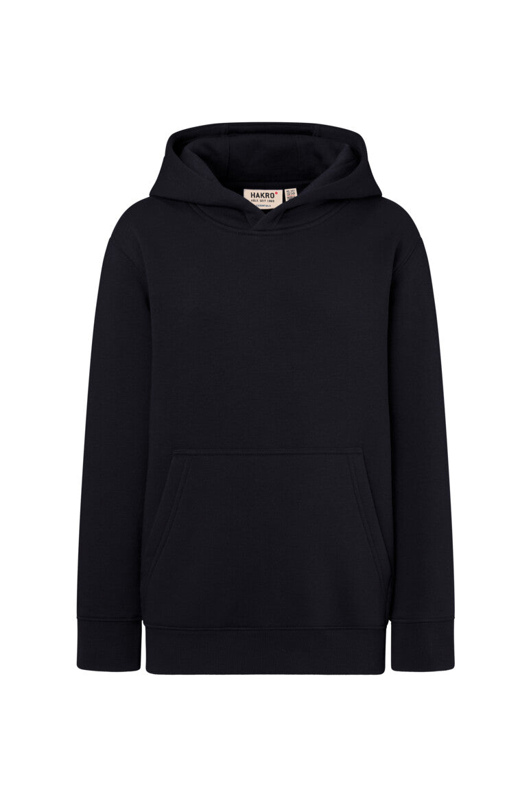 HAKRO Kinder Kapuzen-Sweatshirt Bio-Baumwolle - Schwarz - 1