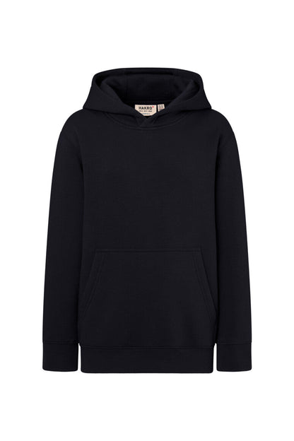 HAKRO Kinder Kapuzen-Sweatshirt Bio-Baumwolle - Schwarz - 1