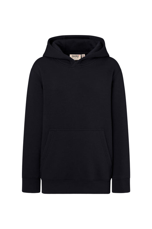 HAKRO Kinder Kapuzen-Sweatshirt Bio-Baumwolle - Schwarz - 1