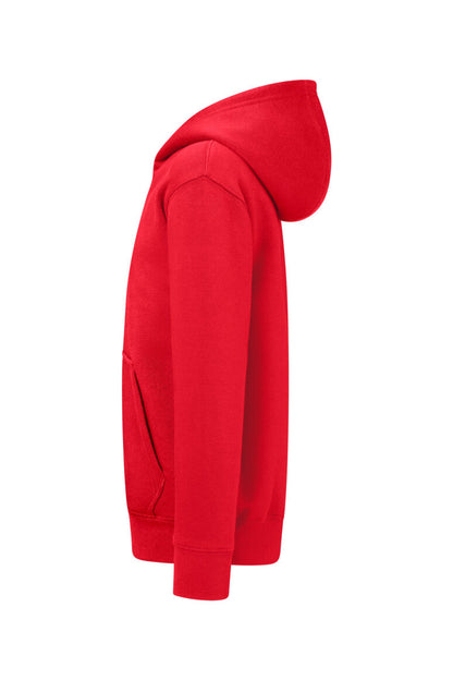 HAKRO Kinder Kapuzen-Sweatjacke Bio-Baumwolle - Rot - 2