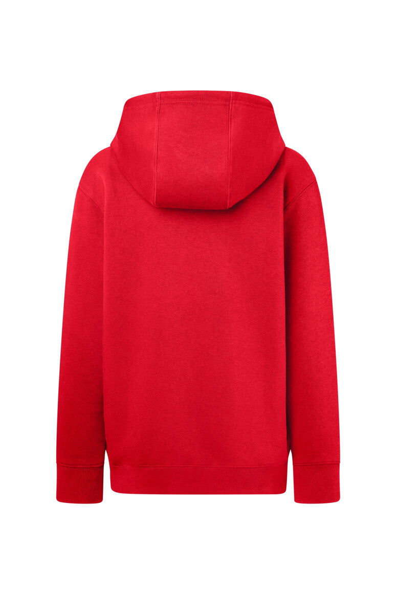 HAKRO Kinder Kapuzen-Sweatjacke Bio-Baumwolle - Rot - 3