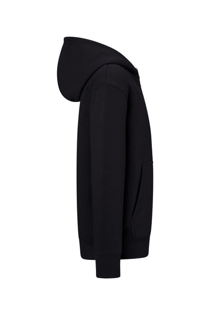 HAKRO Kinder Kapuzen-Sweatjacke Bio-Baumwolle - Schwarz - 4