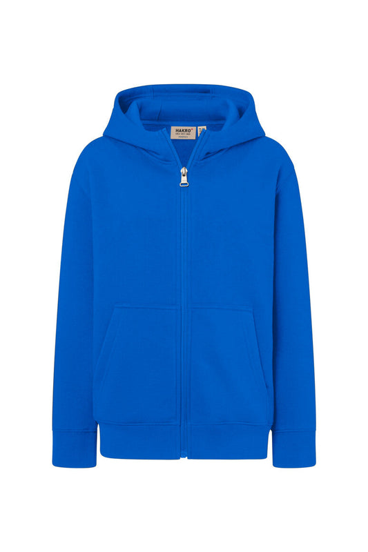 HAKRO Kinder Kapuzen-Sweatjacke Bio-Baumwolle - Royalblau - 1