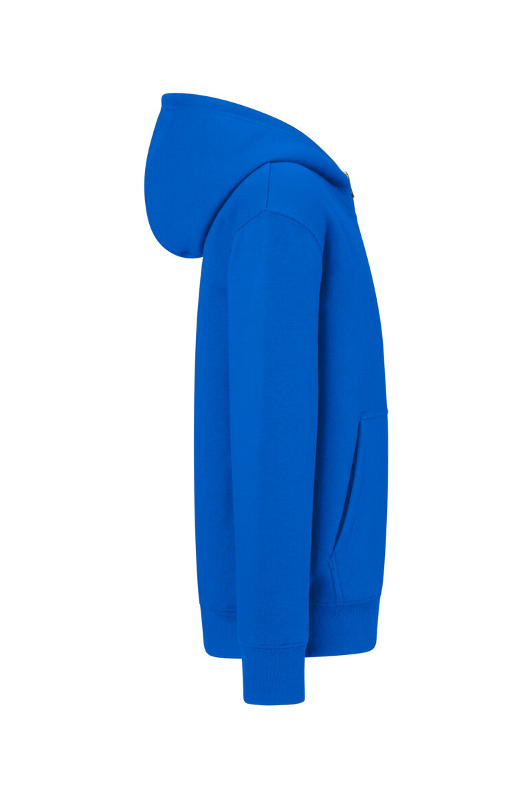HAKRO Kinder Kapuzen-Sweatjacke Bio-Baumwolle - Royalblau - 4