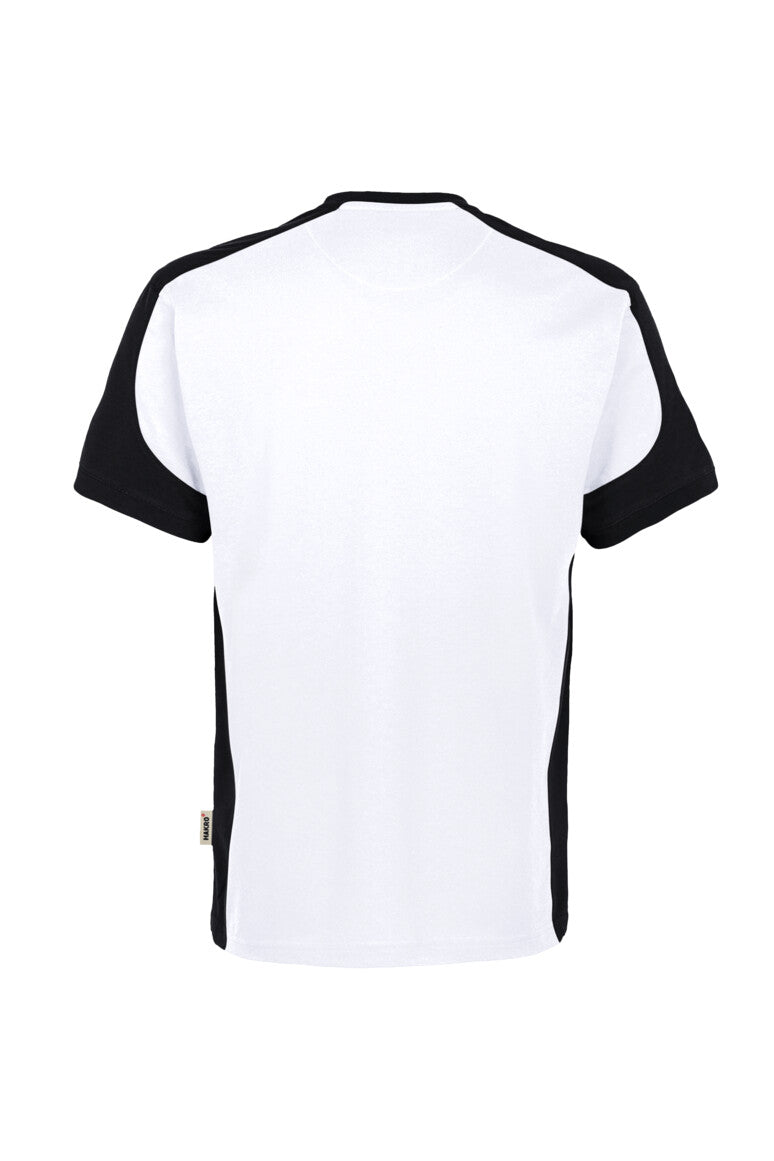 HAKRO T-Shirt Contrast MIKRALINAR® ECO - Weiß/schwarz - 3
