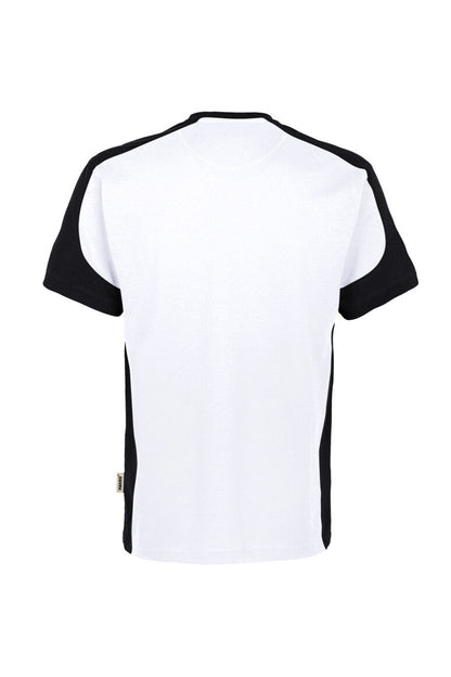 HAKRO T-Shirt Contrast MIKRALINAR® ECO - Weiß/schwarz - 3