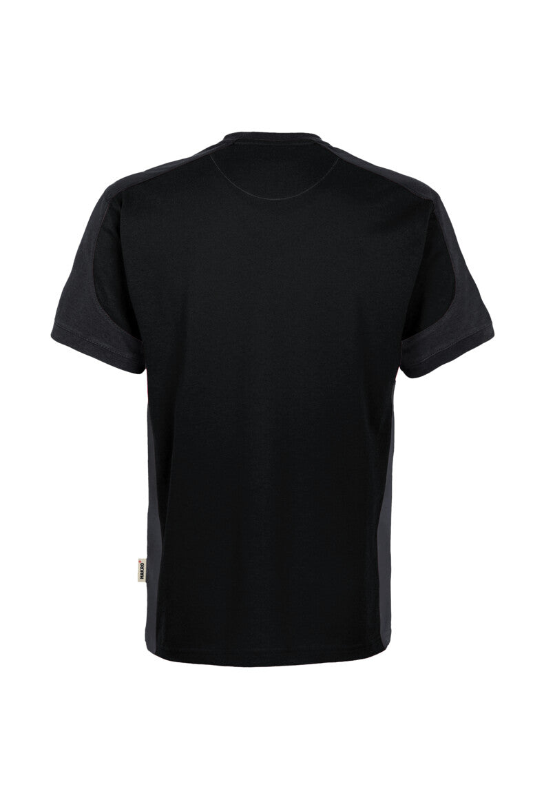 HAKRO T-Shirt Contrast MIKRALINAR® ECO - Schwarz/karbongrau - 3