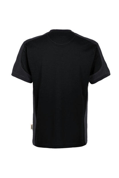 HAKRO T-Shirt Contrast MIKRALINAR® ECO - Schwarz/karbongrau - 3