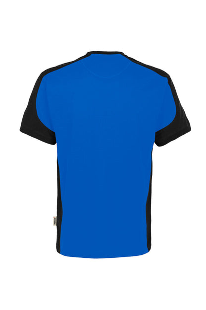 HAKRO T-Shirt Contrast MIKRALINAR® ECO - Royalblau/schwarz - 3