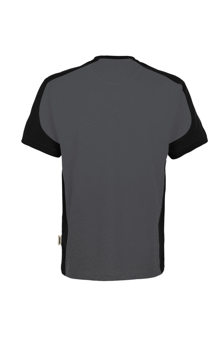 HAKRO T-Shirt Contrast MIKRALINAR® ECO - Anthrazit/schwarz - 3