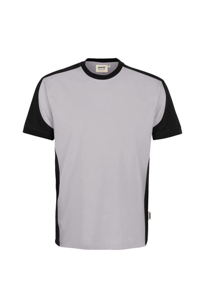 HAKRO T-Shirt Contrast MIKRALINAR® ECO - Titan/schwarz - 1