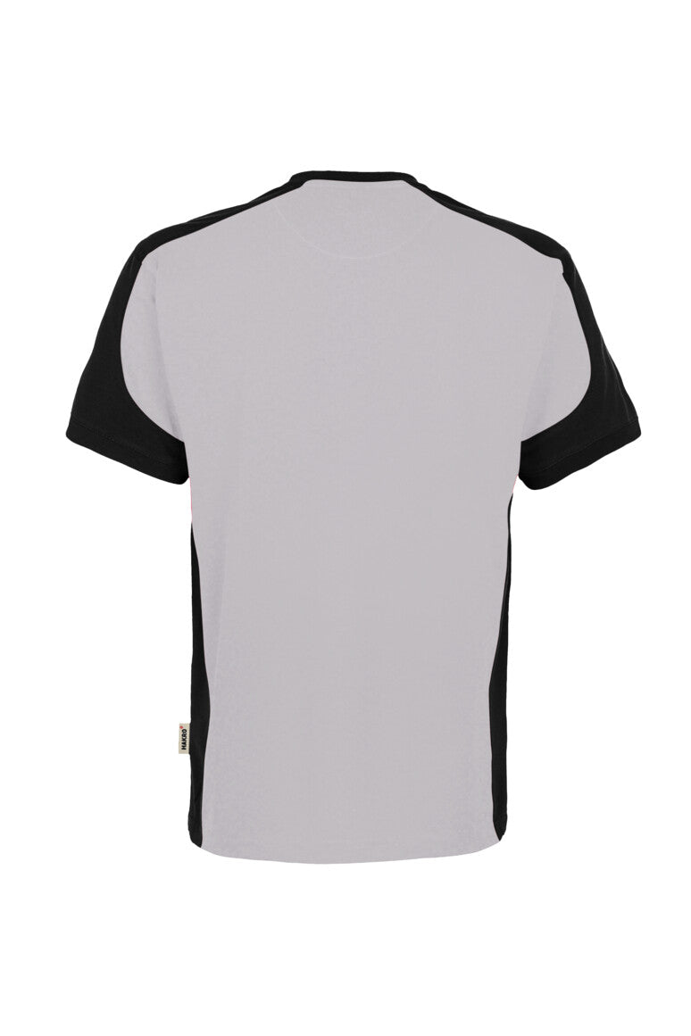 HAKRO T-Shirt Contrast MIKRALINAR® ECO - Titan/schwarz - 3