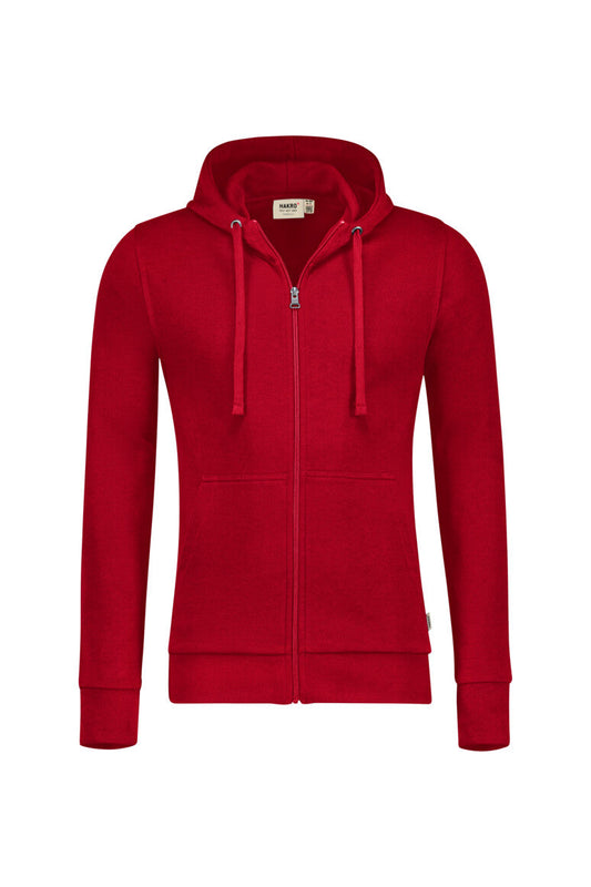 HAKRO Kapuzen-Sweatjacke Premium - Rot - 1