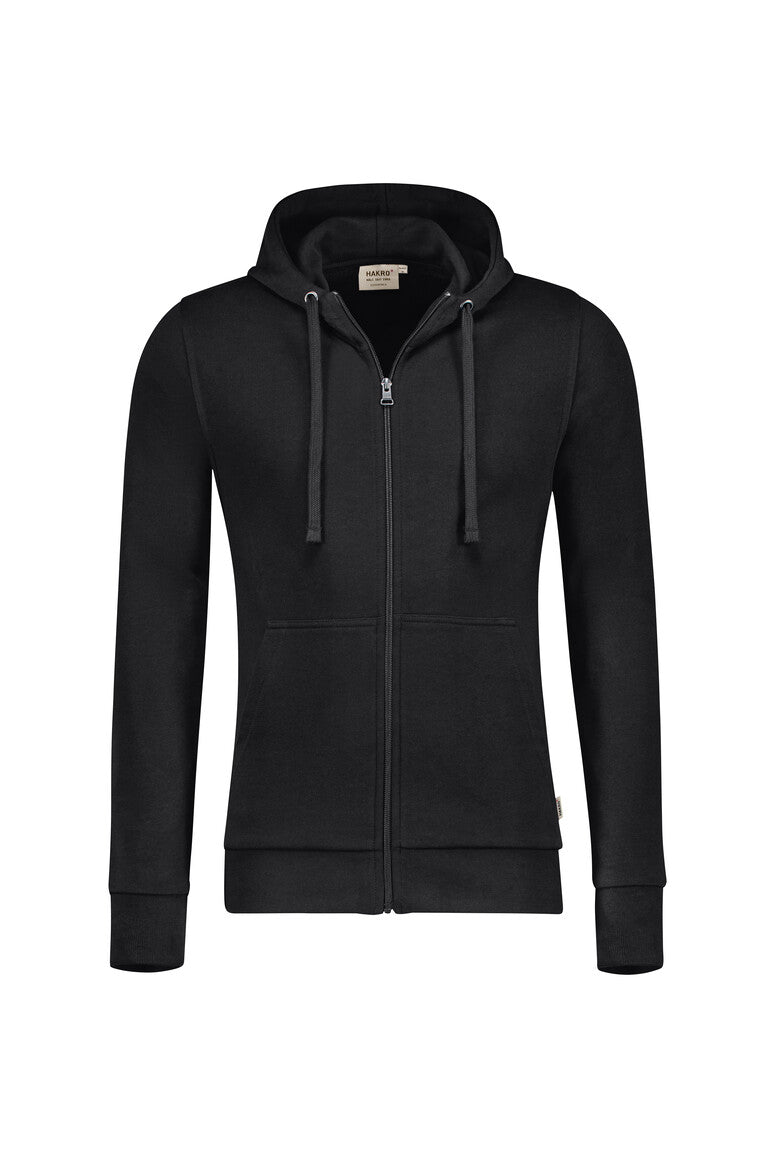 HAKRO Kapuzen-Sweatjacke Premium - Schwarz - 1