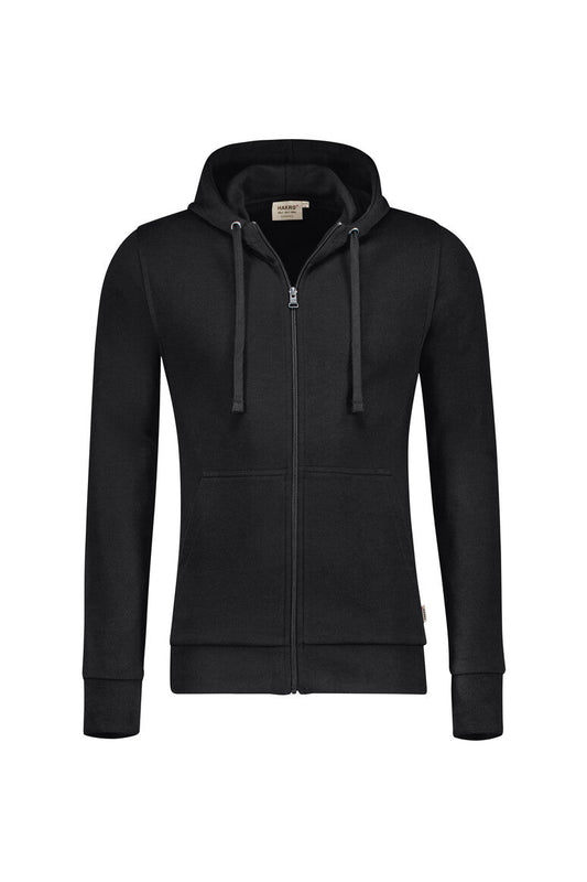 HAKRO Kapuzen-Sweatjacke Premium - Schwarz - 1