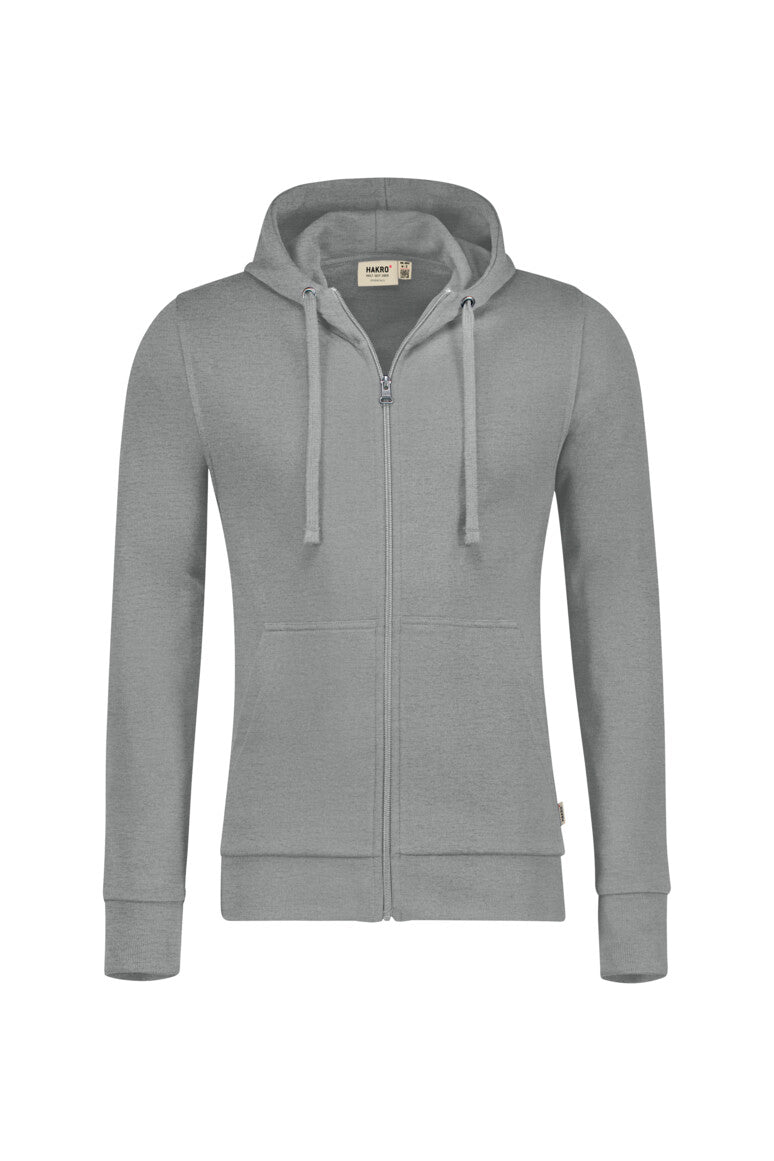 HAKRO Kapuzen-Sweatjacke Premium - Grau meliert - 1