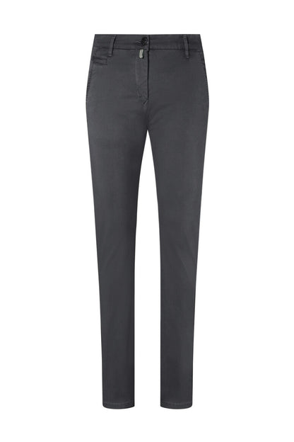 HAKRO Damen Chinohose X-Stretch - Karbongrau - 1