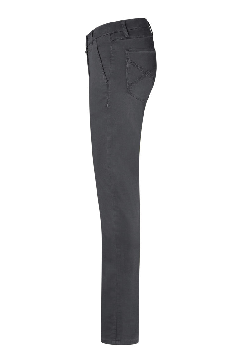 HAKRO Damen Chinohose X-Stretch - Karbongrau - 2