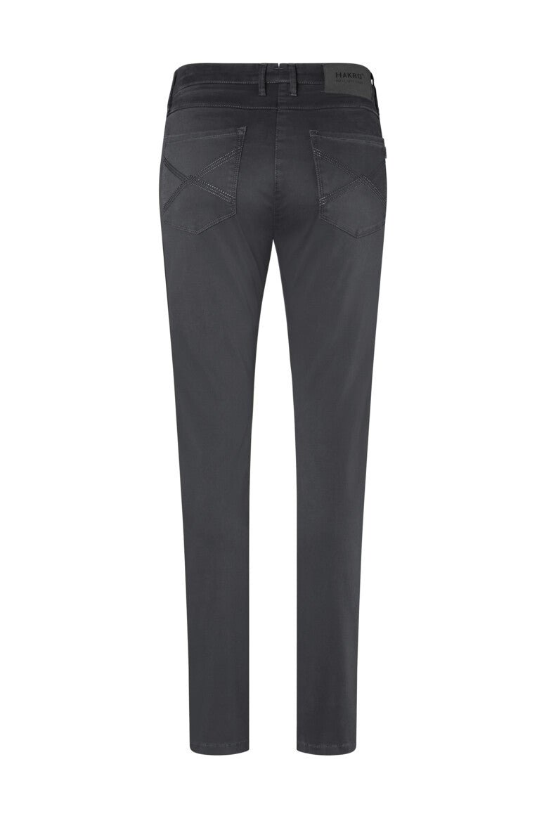 HAKRO Damen Chinohose X-Stretch - Karbongrau - 3
