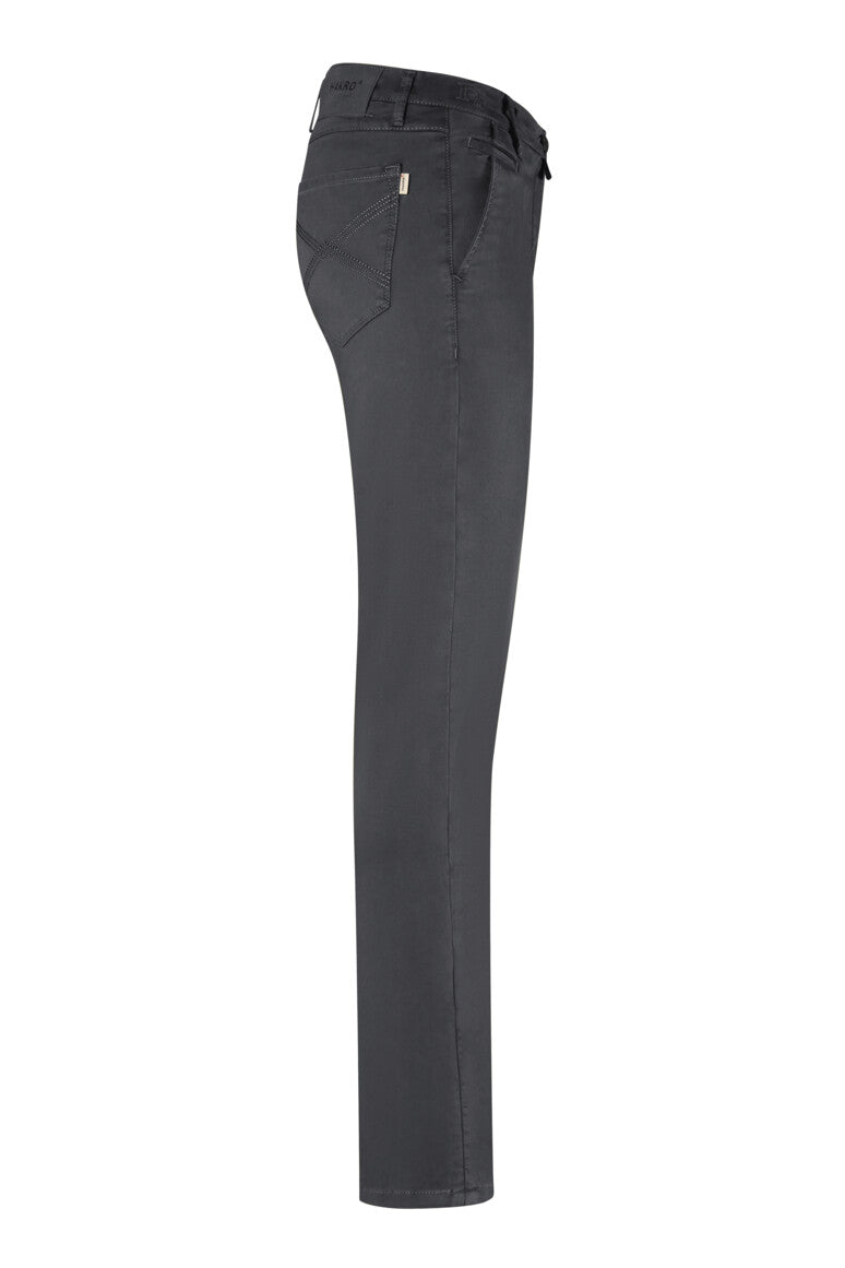 HAKRO Damen Chinohose X-Stretch - Karbongrau - 4