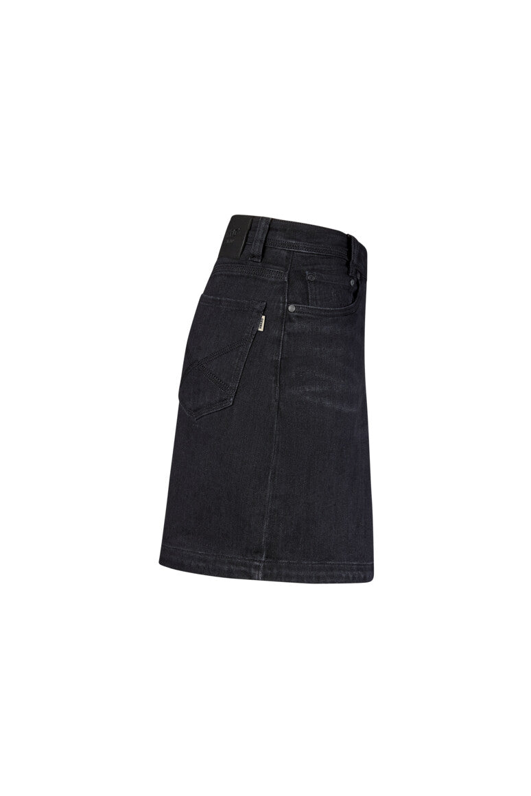 HAKRO Damen 5-Pocket-Jeansskort X-Stretch ECO - Schwarz - 4