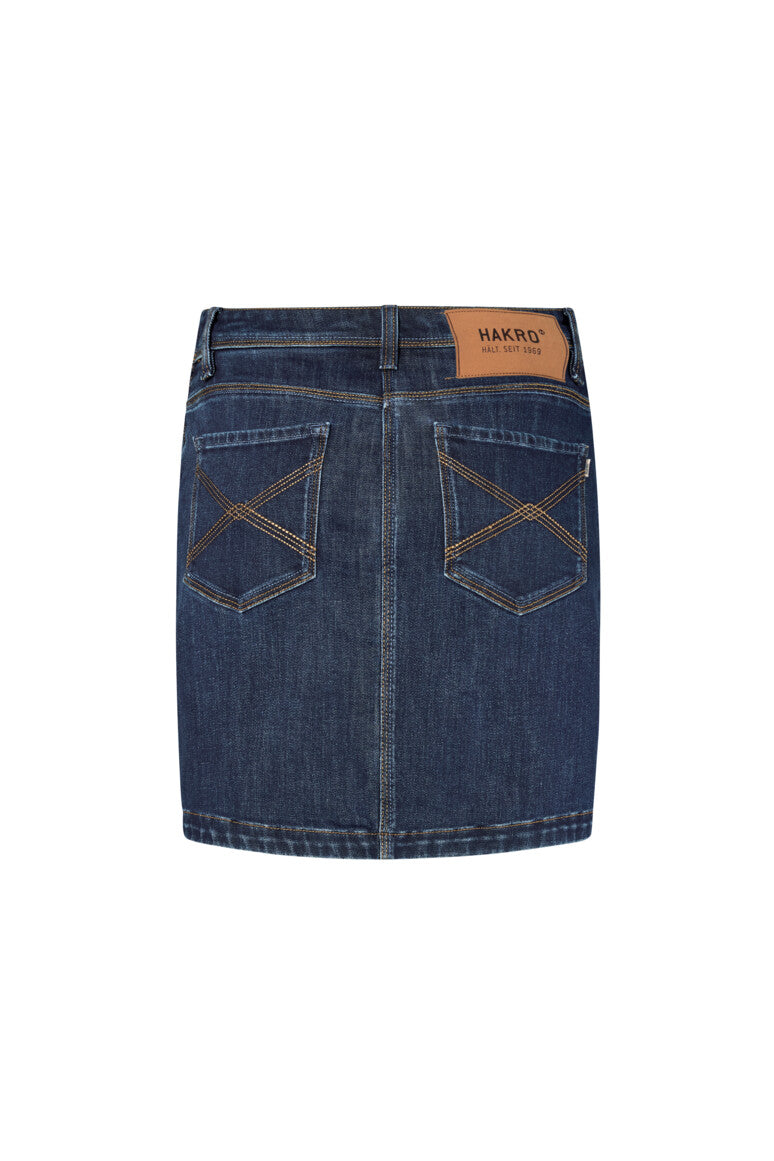 HAKRO Damen 5-Pocket-Jeansskort X-Stretch ECO - Indigo - 3