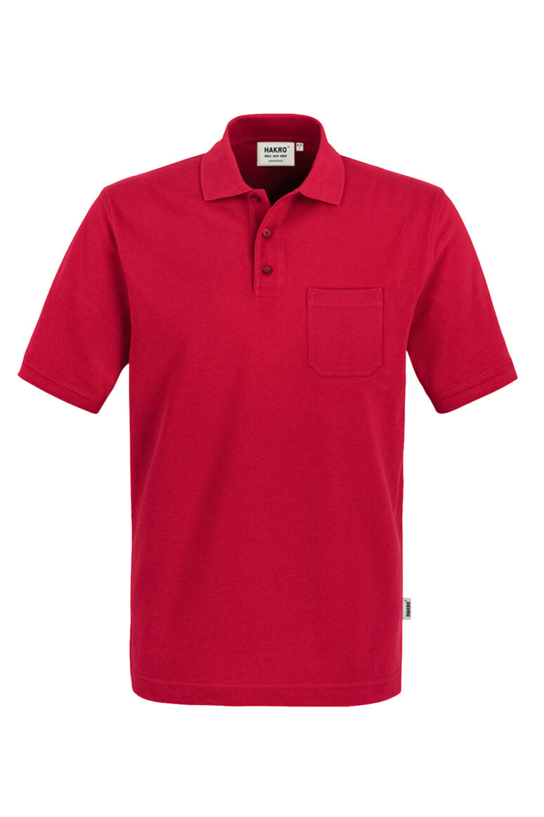 HAKRO Pocket-Poloshirt Top - Rot - 1