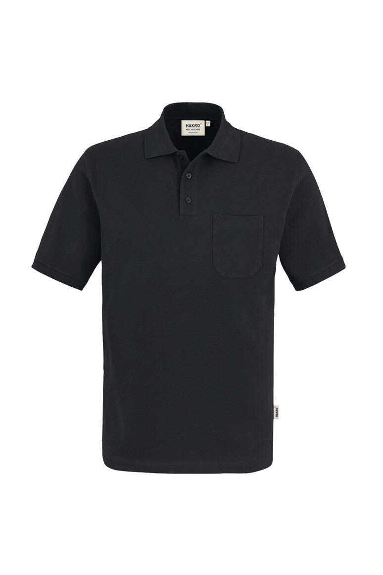 HAKRO Pocket-Poloshirt Top - Schwarz - 1