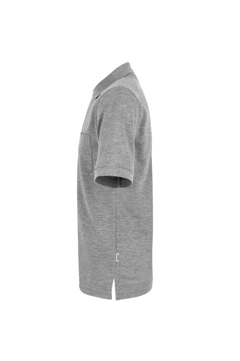 HAKRO Pocket-Poloshirt Top - Grau meliert - 2