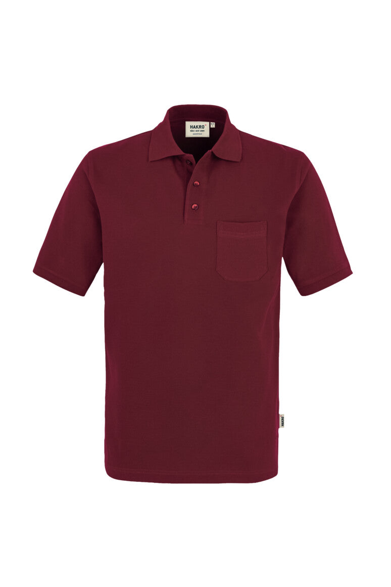 HAKRO Pocket-Poloshirt Top - Weinrot - 1