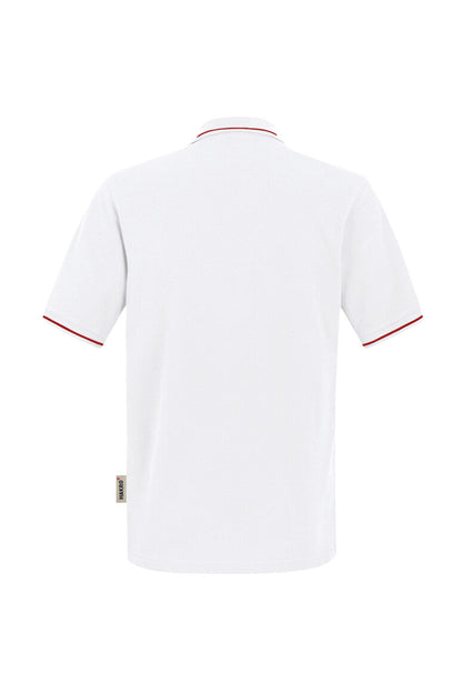 HAKRO Poloshirt Casual - Weiß/rot - 3