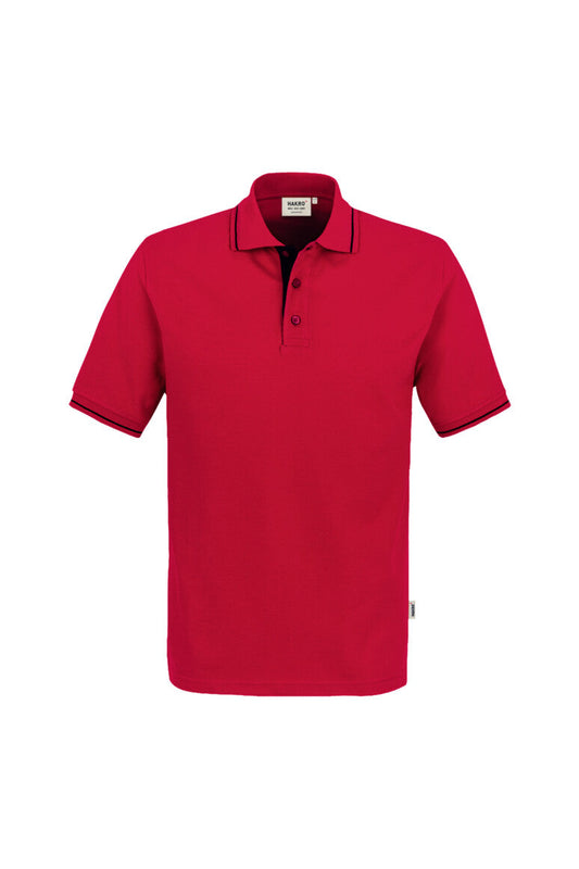 HAKRO Poloshirt Casual - Rot/schwarz - 1