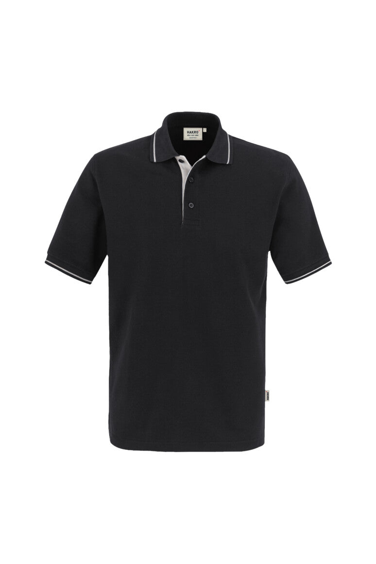 HAKRO Poloshirt Casual - Schwarz/silber - 1