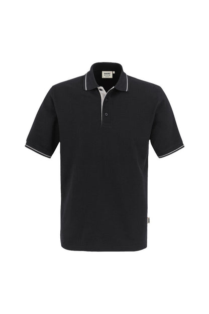 HAKRO Poloshirt Casual - Schwarz/silber - 1