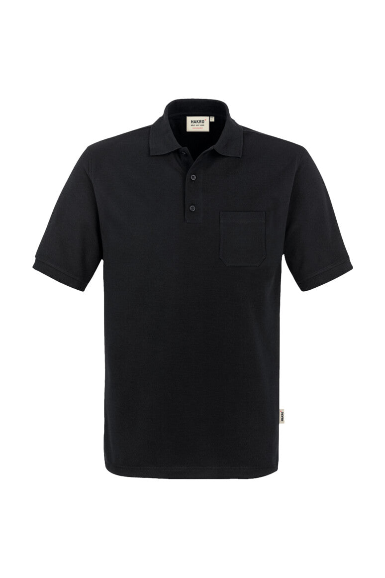 HAKRO Pocket-Poloshirt MIKRALINAR® - Schwarz - 1