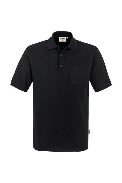 HAKRO Pocket-Poloshirt MIKRALINAR® - Schwarz - 1