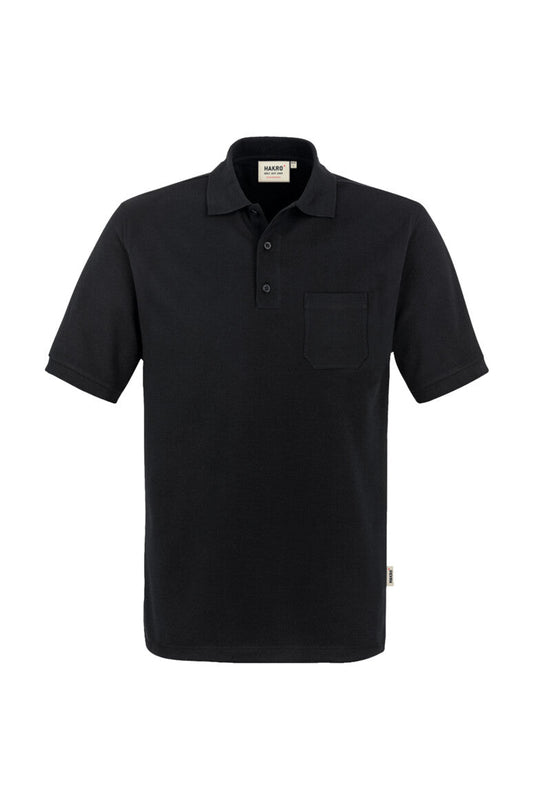 HAKRO Pocket-Poloshirt MIKRALINAR® - Schwarz - 1