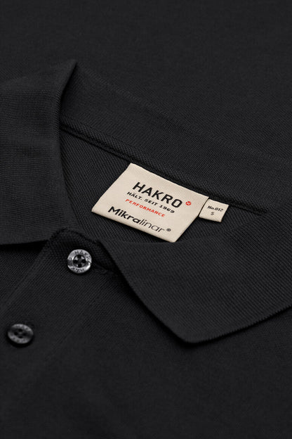 HAKRO Pocket-Poloshirt MIKRALINAR® - Schwarz - 5