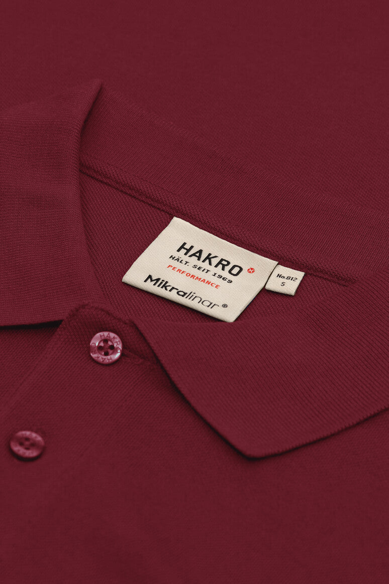 HAKRO Pocket-Poloshirt MIKRALINAR® - Weinrot - 5