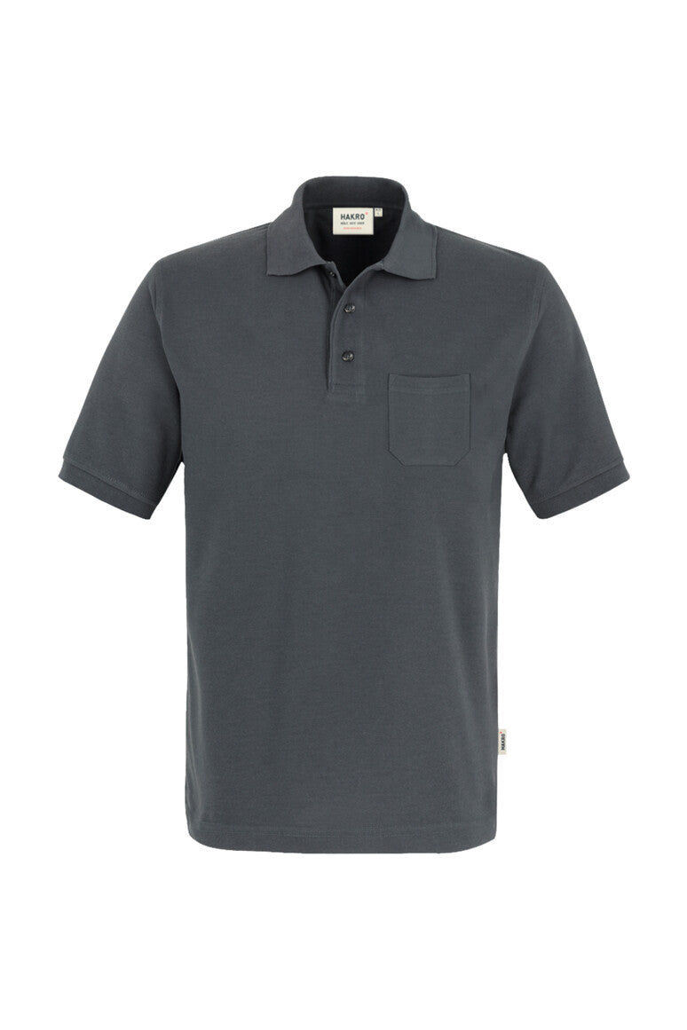 HAKRO Pocket-Poloshirt MIKRALINAR® - Anthrazit - 1