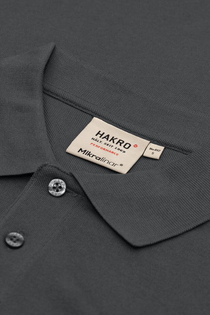 HAKRO Pocket-Poloshirt MIKRALINAR® - Anthrazit - 5