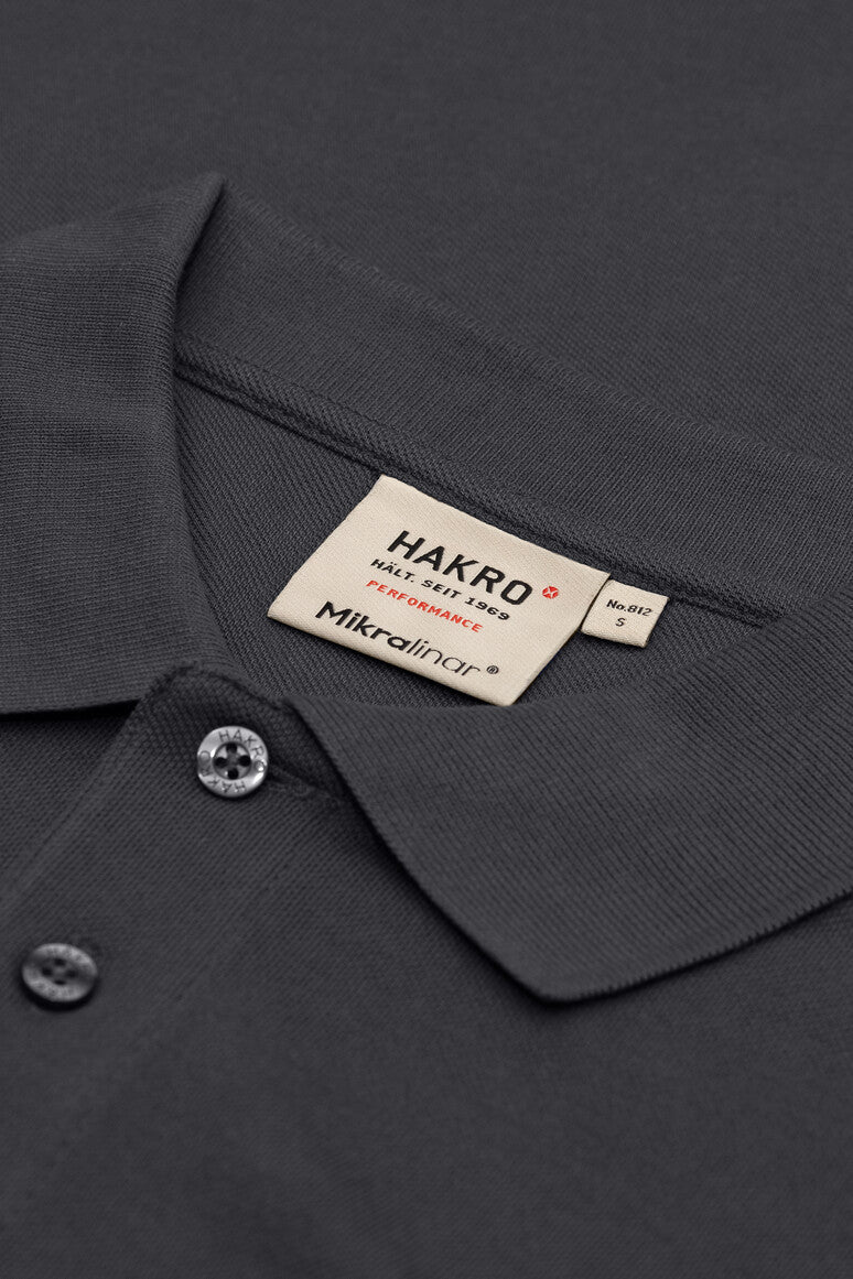 HAKRO Pocket-Poloshirt MIKRALINAR® - Karbongrau - 5