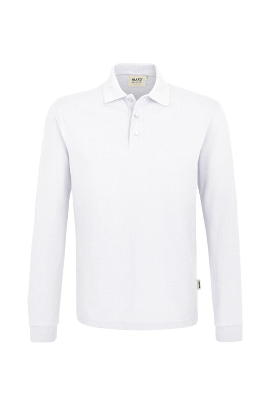 HAKRO Longsleeve-Poloshirt MIKRALINAR® - Weiß - 1