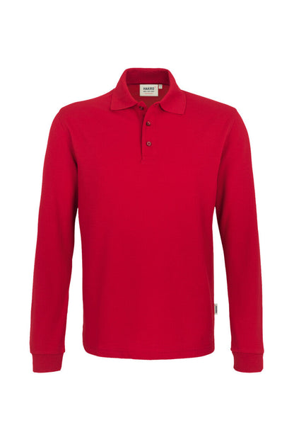 HAKRO Longsleeve-Poloshirt MIKRALINAR® - Rot - 1