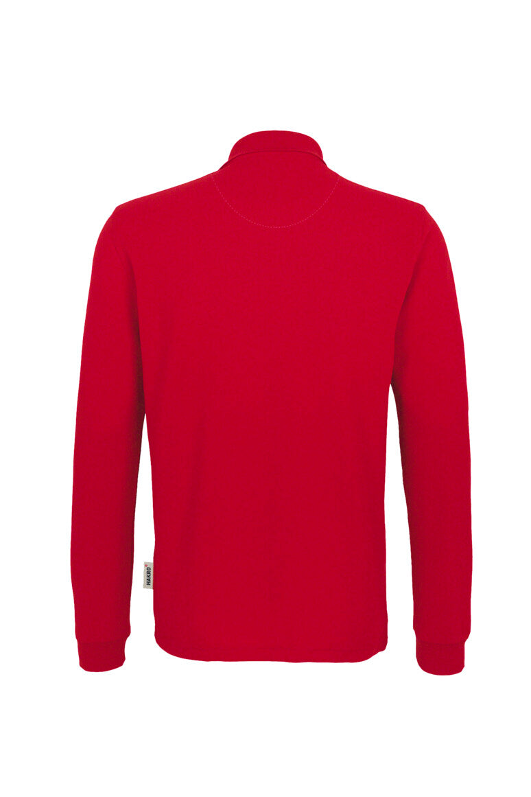 HAKRO Longsleeve-Poloshirt MIKRALINAR® - Rot - 3