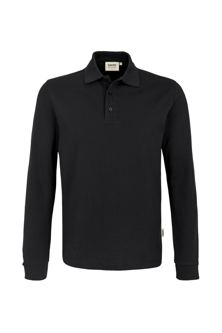 HAKRO Longsleeve-Poloshirt MIKRALINAR® - Schwarz - 1