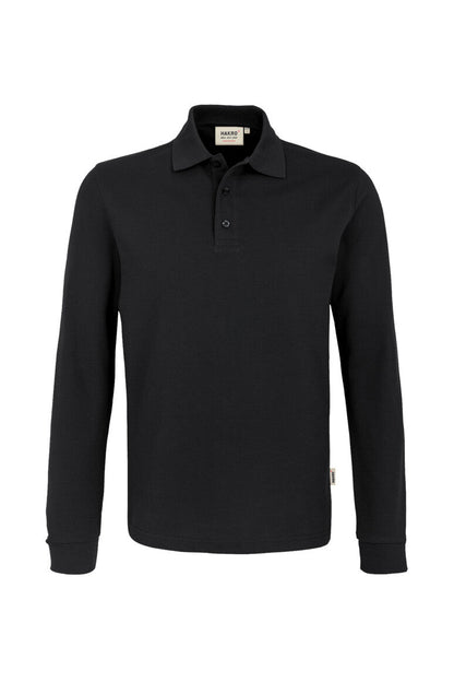 HAKRO Longsleeve-Poloshirt MIKRALINAR® - Schwarz - 1