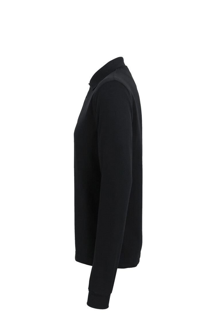 HAKRO Longsleeve-Poloshirt MIKRALINAR® - Schwarz - 2
