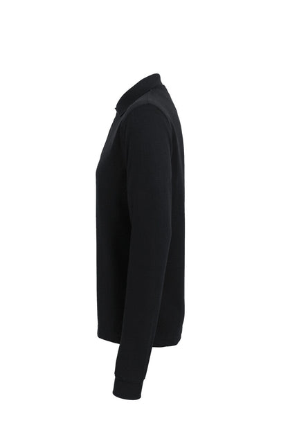 HAKRO Longsleeve-Poloshirt MIKRALINAR® - Schwarz - 2