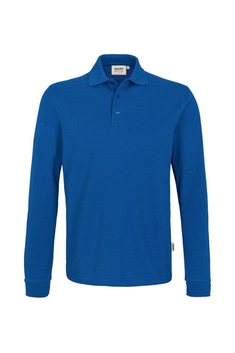 HAKRO Longsleeve-Poloshirt MIKRALINAR® - Royalblau - 1